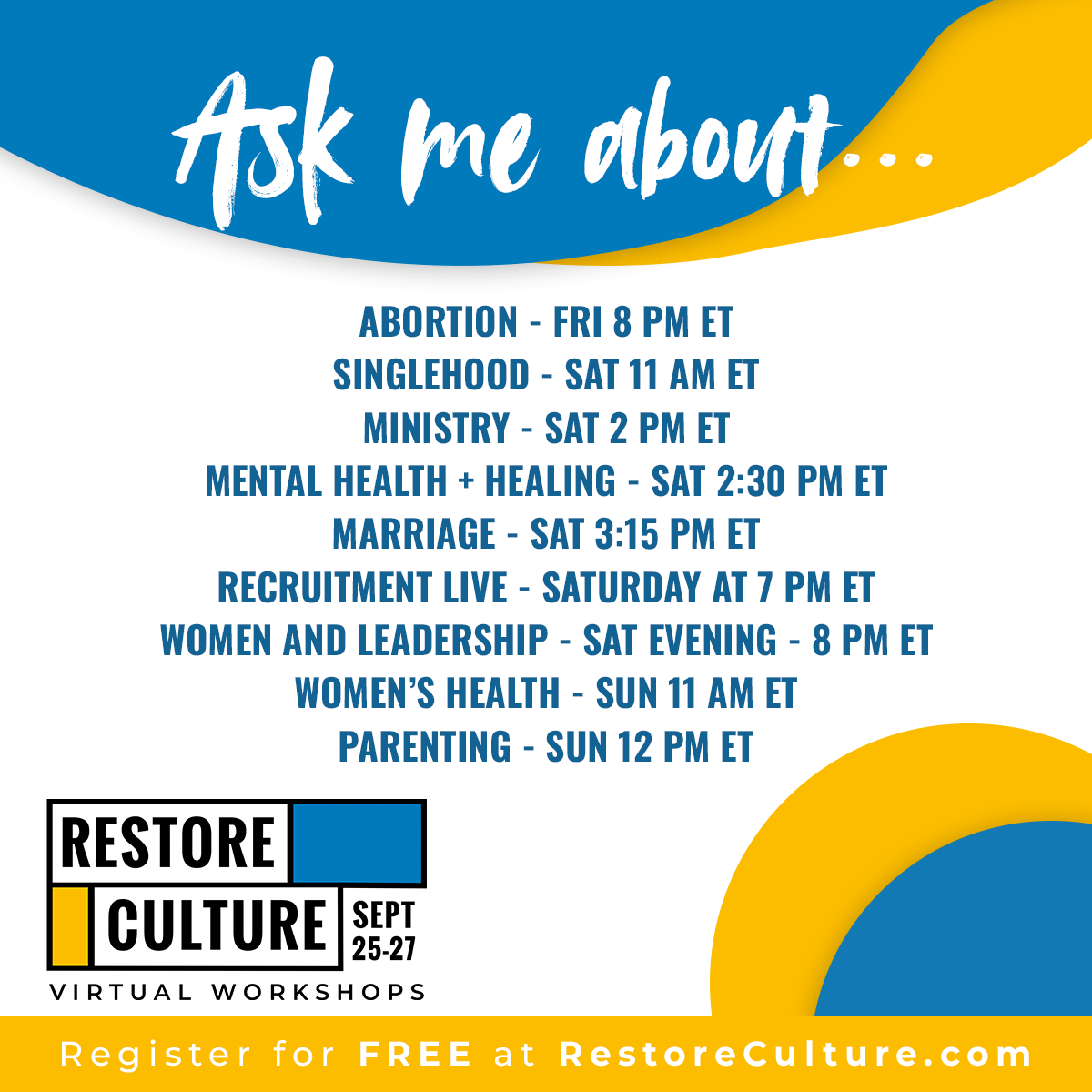 CultureProject_'s tweet photo. Join Kendra Tierney, Matt Lozano, and Rachel Bulman on Sunday 12 PM ET and ask them anything about PARENTING. 

Register for our Premium Pass at https://t.co/OyVYRjJ2c8 and ask any of your questions in one of our 9 Q&amp;As Panels! https://t.co/Pe6YEoyO0f