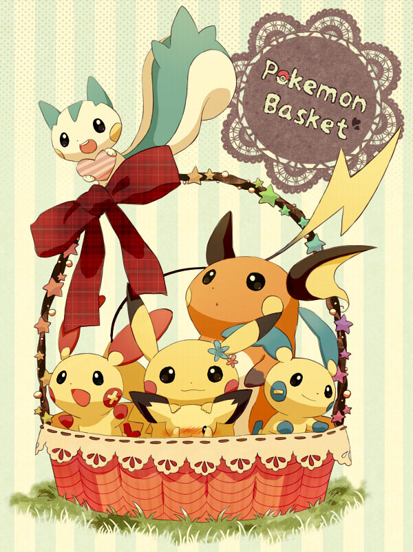mimikyu pokemon (creature) no humans smile open mouth closed mouth holding ribbon  illustration images