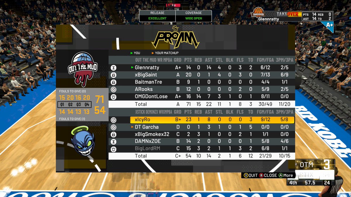GGs to @StickDemonz 🤝 as we 2-0 to advance to round 4 of <a href="/PrestigeArea/">Prestige Area</a> Teaser

PG: <a href="/GlennWilkerson/">Glennratty</a> 
SG: <a href="/ARooks/">Aaron Rooks</a>
SF: <a href="/1BigSaint/">🥷🏾</a> 
PF: @Tre_wayyy 
C: <a href="/OMGDontLose/">OMG</a> 

@youFamousEnough @BiggWest2k <a href="/2kCompGames/">Jelani Mitchell</a> <a href="/OGKINGCURT/">Curt 🌰</a> <a href="/NAPX2k/">National Amateur Pro-AM Xposure™</a>