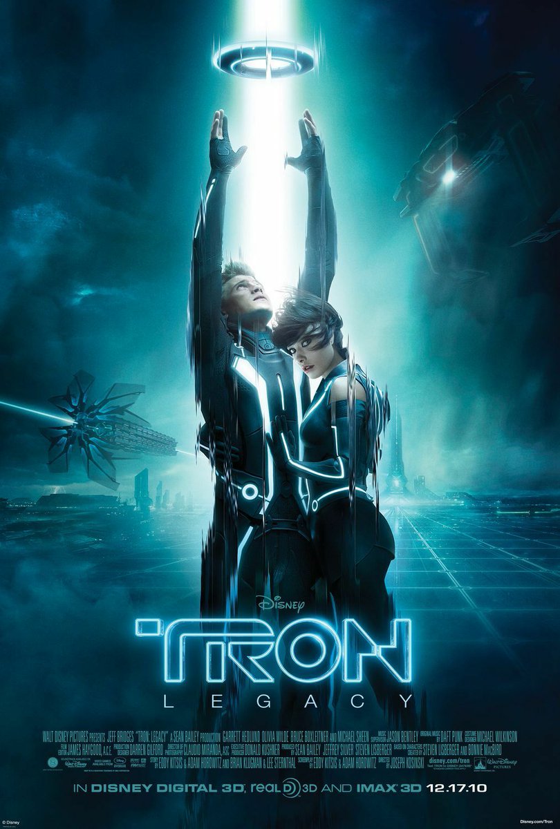 1. Tron Legacy (2010) dir. Joseph Kosinski