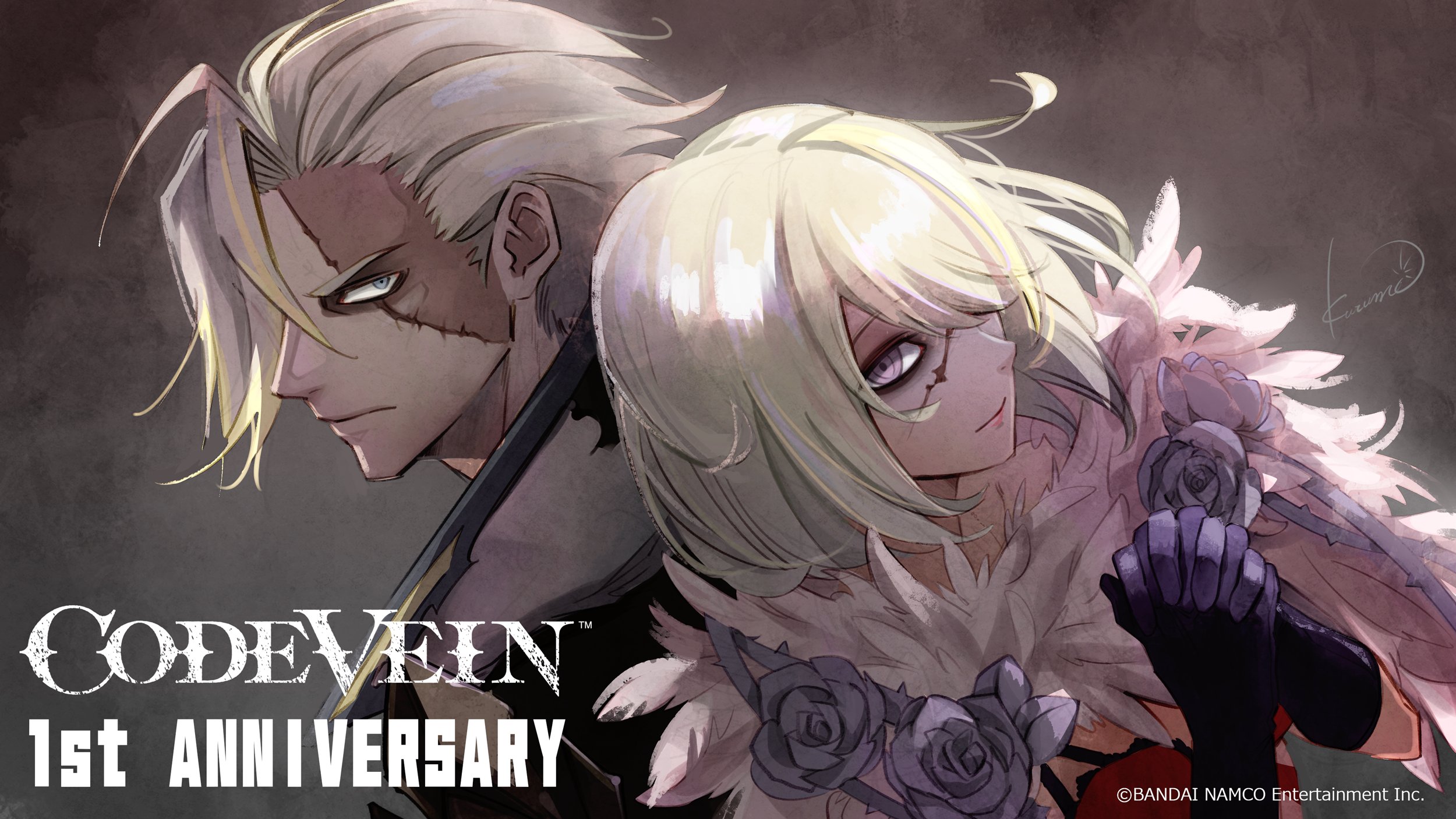 Code Vein has officially launched in Japan! Hero drawn by Kurumi