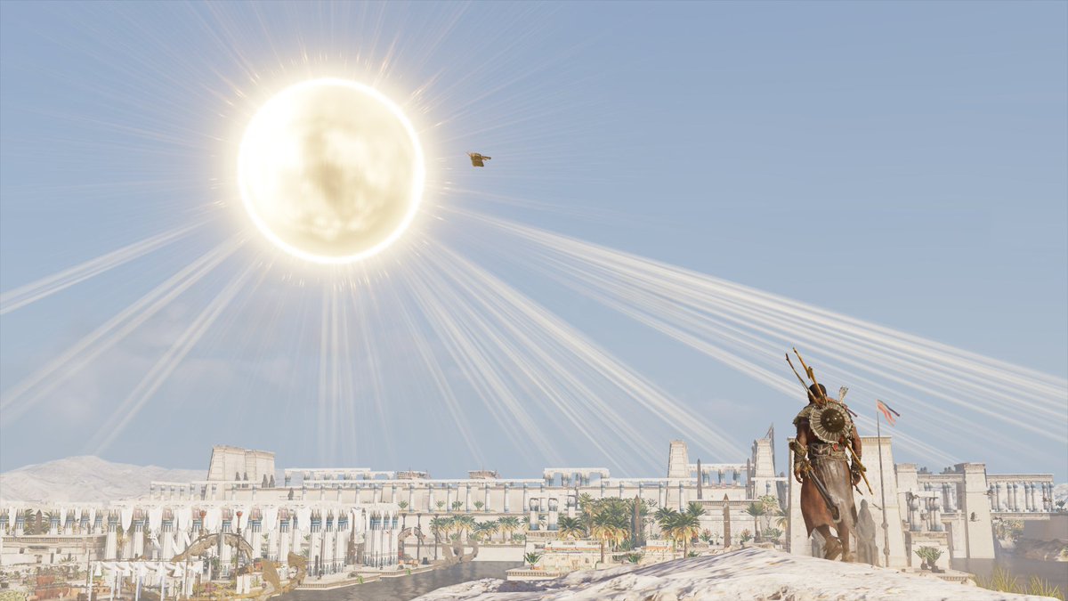 #2  #AssassinsCreed    #ACOrigins  #ACFactsHistorical Accuracy:As I told you in 9/14, Aten's RAYS are its hands caressing the . AC took this & put it in-game, beautifying Aten & paying Honor to it in its detailNext time you're in Aten, Think that you are touched by God!12/14