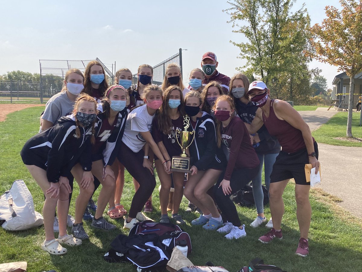 Conference Champs today! Girls ran with guts and desire! First time in school history. So proud of our Lady Wolves.