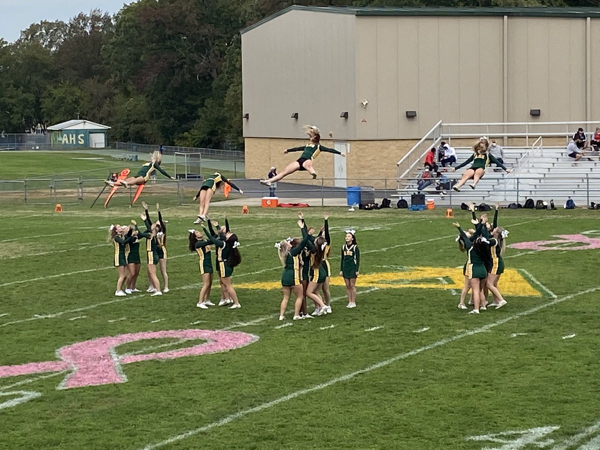 AudubonPS's tweet photo. The 2020-2021 Cheerleading squad is Audubon STRONG! Way to represent. https://t.co/1qtWBrNNEY