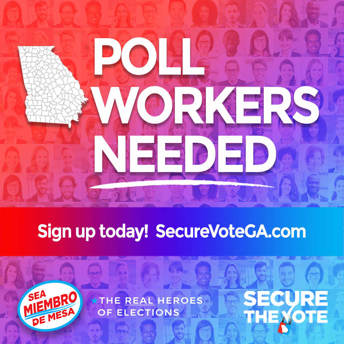 gacities's tweet photo. Having enough poll workers helps to keep lines short at the polls and helps to ensure a positive experience for voters!
To learn more and sign up to become a poll
worker visit: https://t.co/FPhfGBEMNd.
#SecureTheVote #SecureOurElection #GAElectionHero https://t.co/4xeMs8j7yY