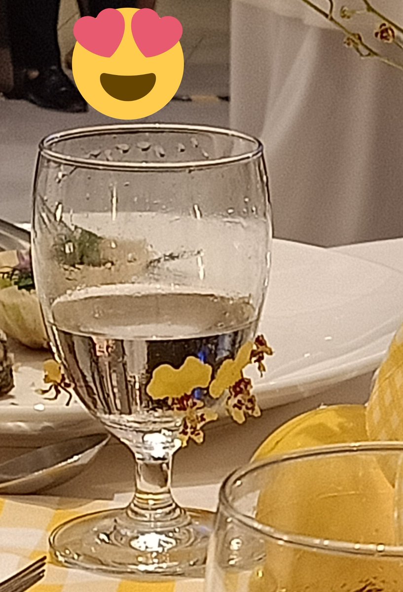 ตอนพีพีมานั่งที่โต๊ะ รอพธก.พูด น้องหยิบดอกไม้บนโต๊ะมาแปะแก้วน้ำ แปะไปเรื่อยๆนี่ก็นั่งมอง น้องก็ยิ้มน้อยยิ้มใหญ่ คนบนโต๊ะเลยพากันถามน้องว่าทำอะไรน่ะ น้องก็ยิ้ม นังพี่กิ้นก็แบบเออทำอะไร เอ้นดูงะลูกชั้นว่างแหละ ฮืออ