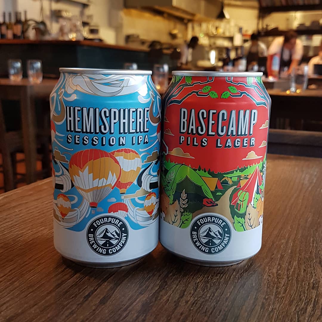 sparrowlondon's tweet photo. on our #drinkslist we've got #fourpure hemisphere session ipa and basecamp pils larger.
-
created at the @fourpurebrewing #local brewery in bermondsey. https://t.co/a0KiEmPLmY