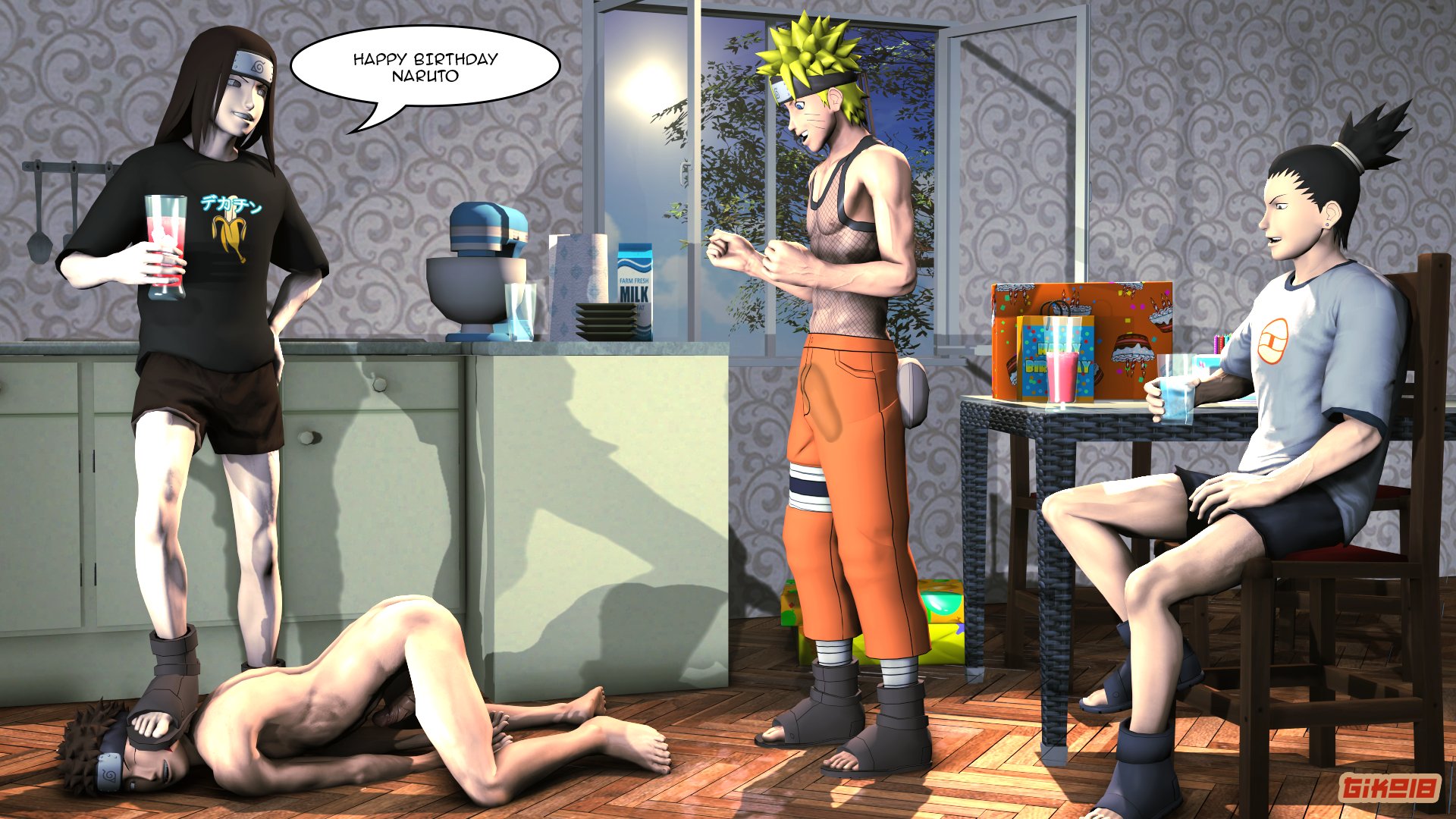 GikoStudio Commission OPEN on X: Happy birthday Narutooo  t.coUBdr2lutk5 naruto kibainuzuka narutouzumaki nejihyuga  shikamarunara yaoi gay sfm SourceFilmmaker t.coExI2u1nnxi  X