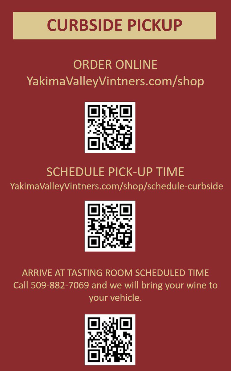 YVVintners's tweet image. Our wines available online and ready for touch-less delivery at the Grandview tasting room! @YakimaAVA @yakimavalley #curbsidewine @YakimaCollege