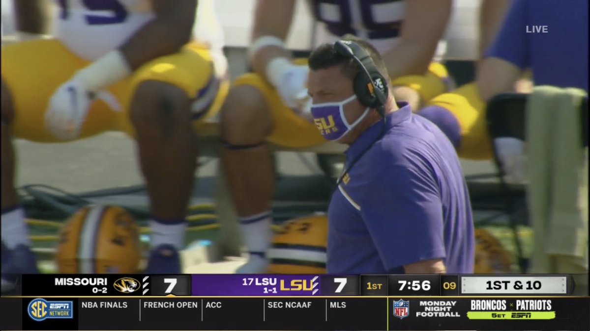 LSU-Mizzou is an instant A grade. Looks great in the matchup as well as for each individually. Coach O is styling as well