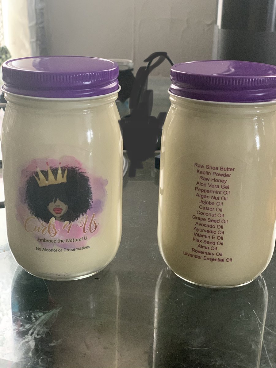 This is the size of the Jars I sell. Please contact me for the price. I also have sample sizes for people to try and experience this amazing New Hair Product.