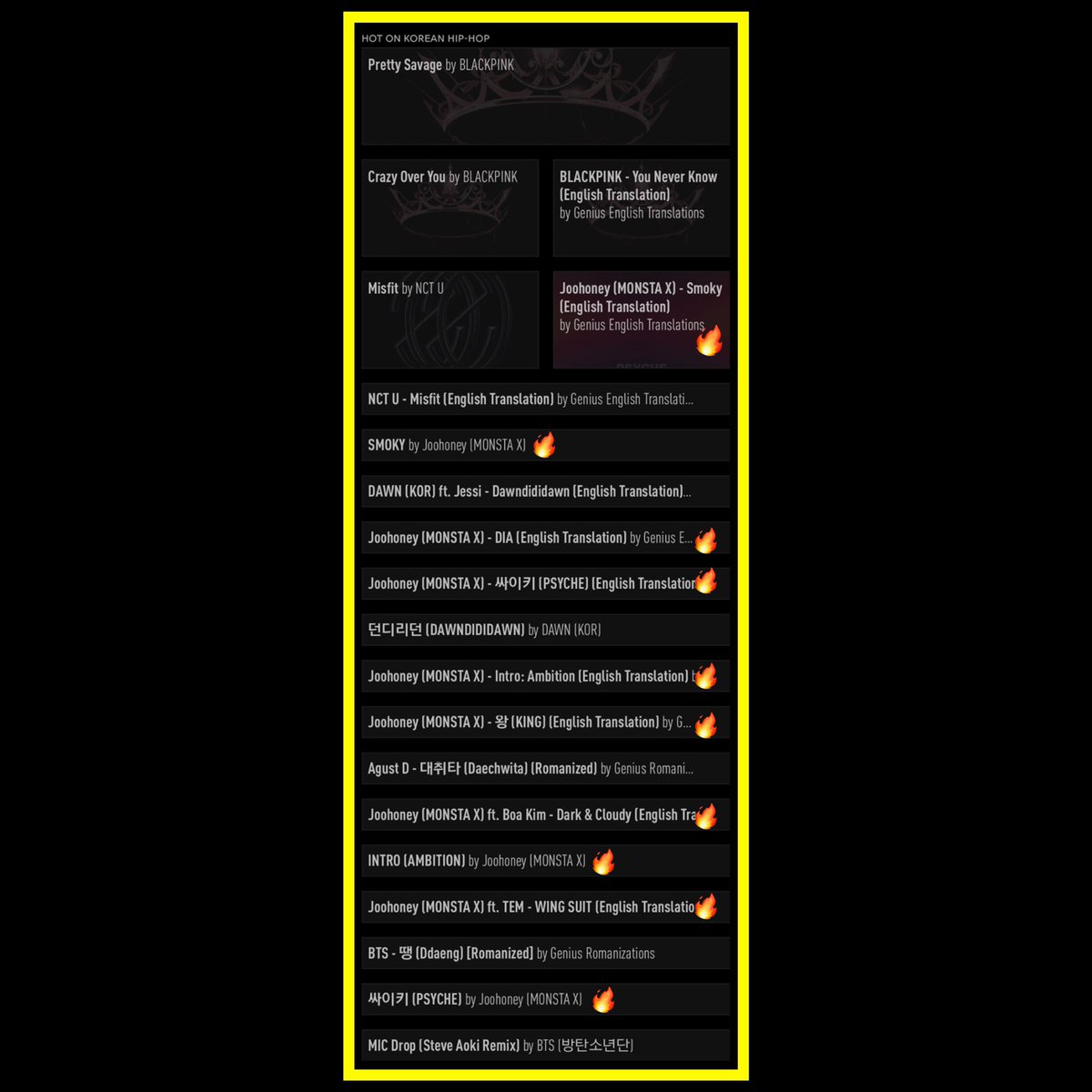 Genius Korea Joohoney Of Monsta X Has Completely Taken Over The Genius Korea S Daily Korean Hip Hop Chart He Is Also The Best Performing Soloist In Genius Korea Checkout The Lyrics Genius Korea Joohoney Of Monsta X Has Completely Taken Over The Genius Korea S Daily Korean Hip Hop Chart He Is Also The Best Performing Soloist In Genius Korea Checkout The Lyrics