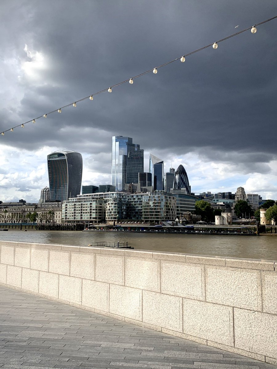 City of London under a cloud ☁️ #London #cityoflondon #darkclouds #greysky