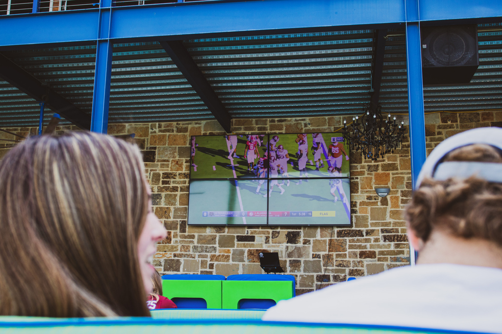 Where else are you gonna find a 12ft tv with drink specials to watch the Aggies #BTHO Florida?  Doors open at 11am!