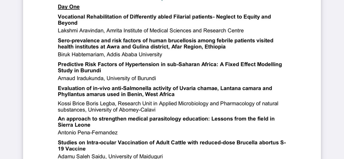 Excited to present our 3 preliminary, short interventions to strengthen medical parasitology capabilities 🐖💩🦠🔬@unimak2005 @Unimak_SL🇸🇱using our @EParasitology resource @RSTMH #EmergingDiseases #Outbreaks #RSTMH2020 meeting. Work with @FarmaciaCEU @parasitol_umh @dmuleicester