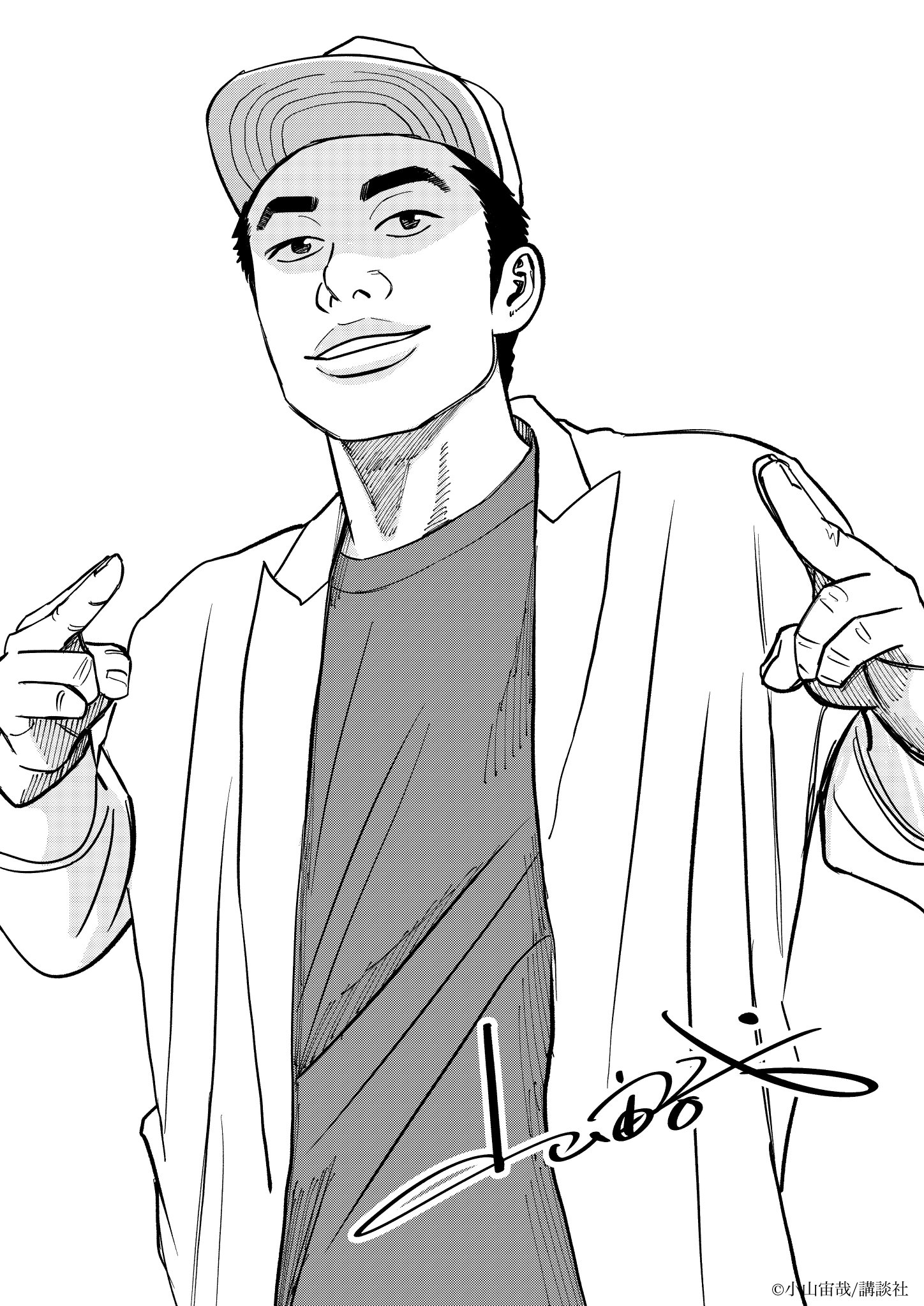 宇宙兄弟 9月22日40巻発売 名刺用に似顔絵を とのことで 小山宙哉がフィッシャーズのシルクロードさんを宇宙兄弟風に描きました Rytosle2 世界一受けたい授業