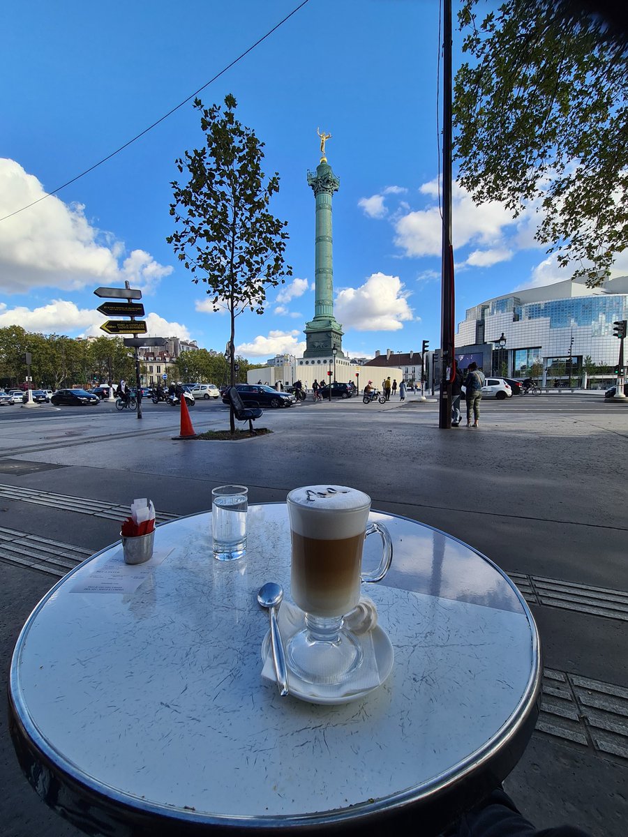 A coffee watching life go by in beautiful Paris #perksofthejob