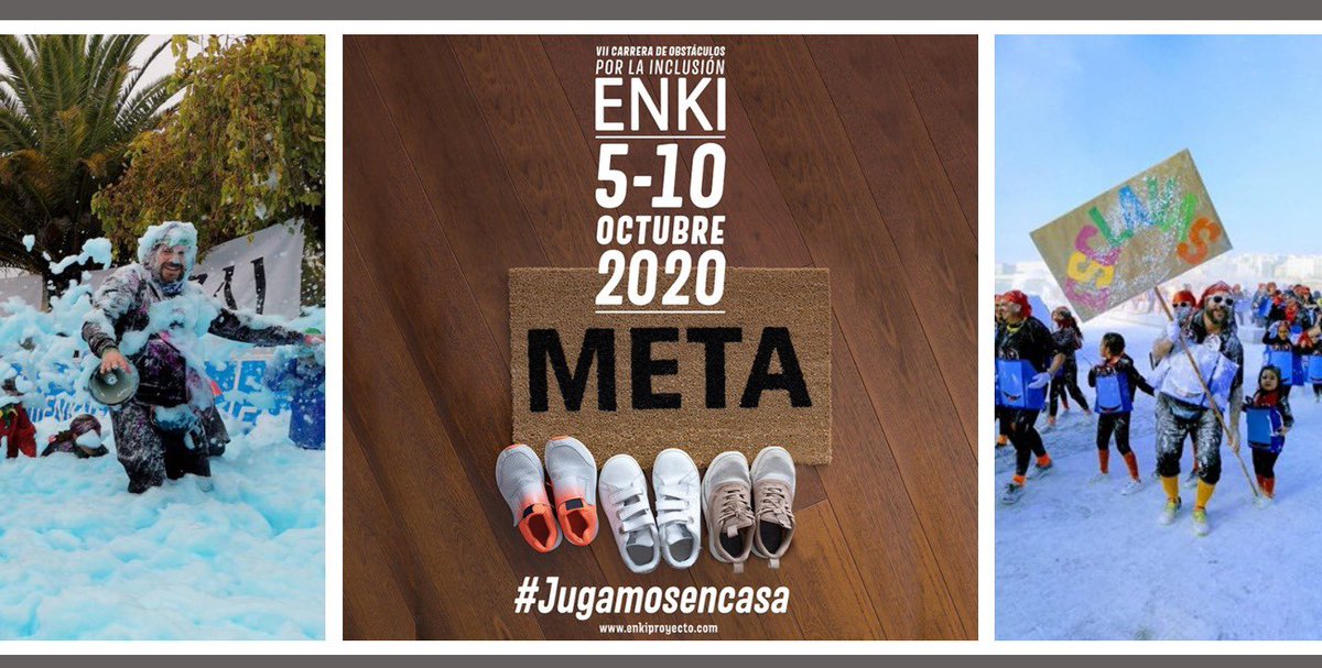 Hoy será un #ENKI distinto para #EnkiEsclavas pero también muy especial 💙
Hoy sábado a las 18h
Hoy fin de fiesta #jugamosencasa
🎉Bailaremos y cruzaremos juntos la meta  #ENKI2020
💻📲¡Conéctate al directo de Facebook! ¡No faltes!💚

<a href="/ConcelloCoruna/">Concello da Coruña</a> <a href="/funfmjj/">FunMaríaJoséJove</a> <a href="/FundlaCaixa/">Fundación ”la Caixa”</a>