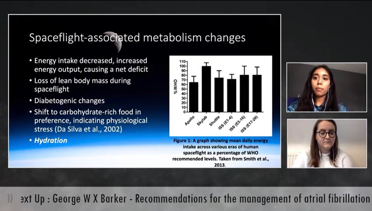 Spacewalks are massively demanding on the astronauts carrying them out. In this talk, Lauren Church and Chloe Mohanadass investigate the provision of nutritional supplements for consumption during EVAs and how these could increase performance. #StudentSpaceSymposium