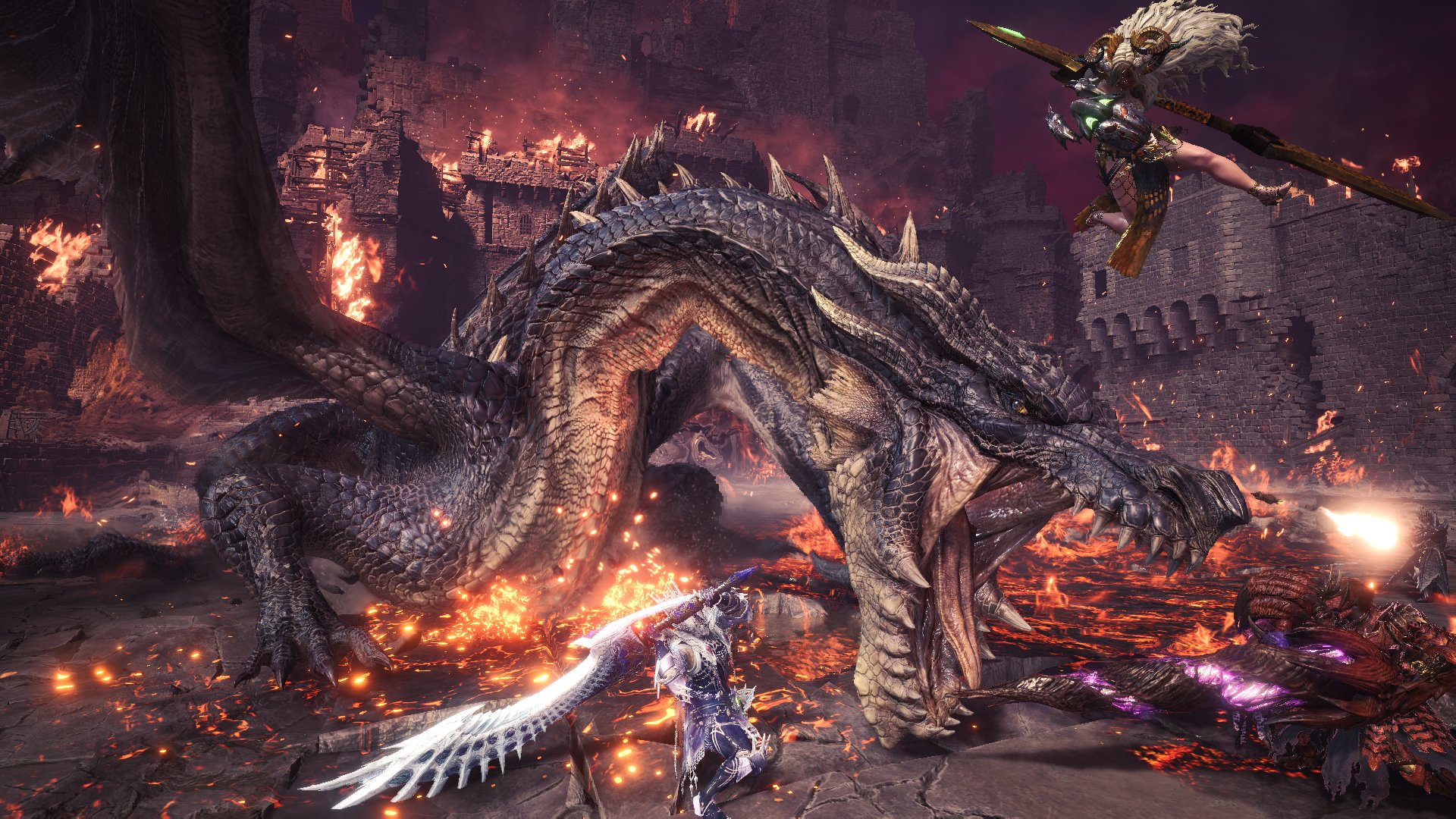 モンスターハンターワールド アイスボーン公式 黒龍 ミラボレアス はるかな昔よりその名が語り継がれる伝説の龍 繁栄を極めた王国を一夜にして滅ぼしたというおとぎ話が伝わるが 真相は不明 その地方は 現在立入禁止区域となっている