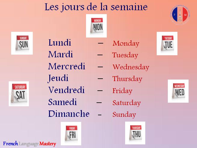 FrenchMastery's tweet photo. Days of a week in French..
#learnfrench #frenchlessons #French #language #languages #speakfrench #Onlineclass #OnlineClasses #Students #STUDY #student https://t.co/7UiwyrY5SF