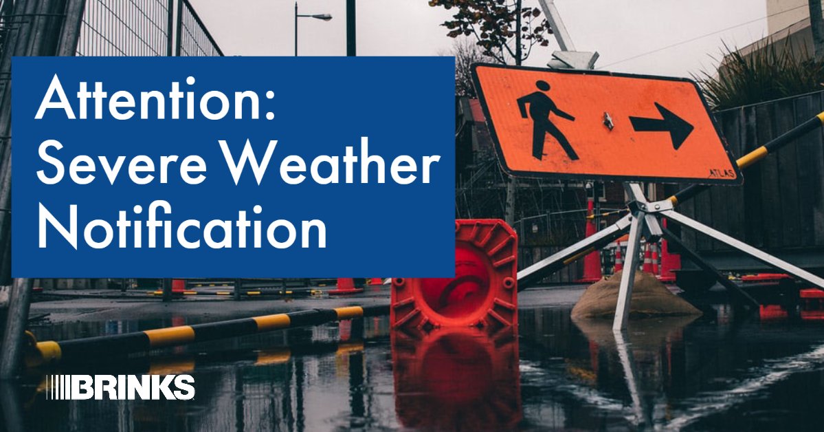 We are now taking steps to address disruptions caused by Hurricane Delta. 

Visit our website to learn more about steps that you can take to minimize impact, as this storm may impact travel and infrastructure within one or more markets. us.brinks.com