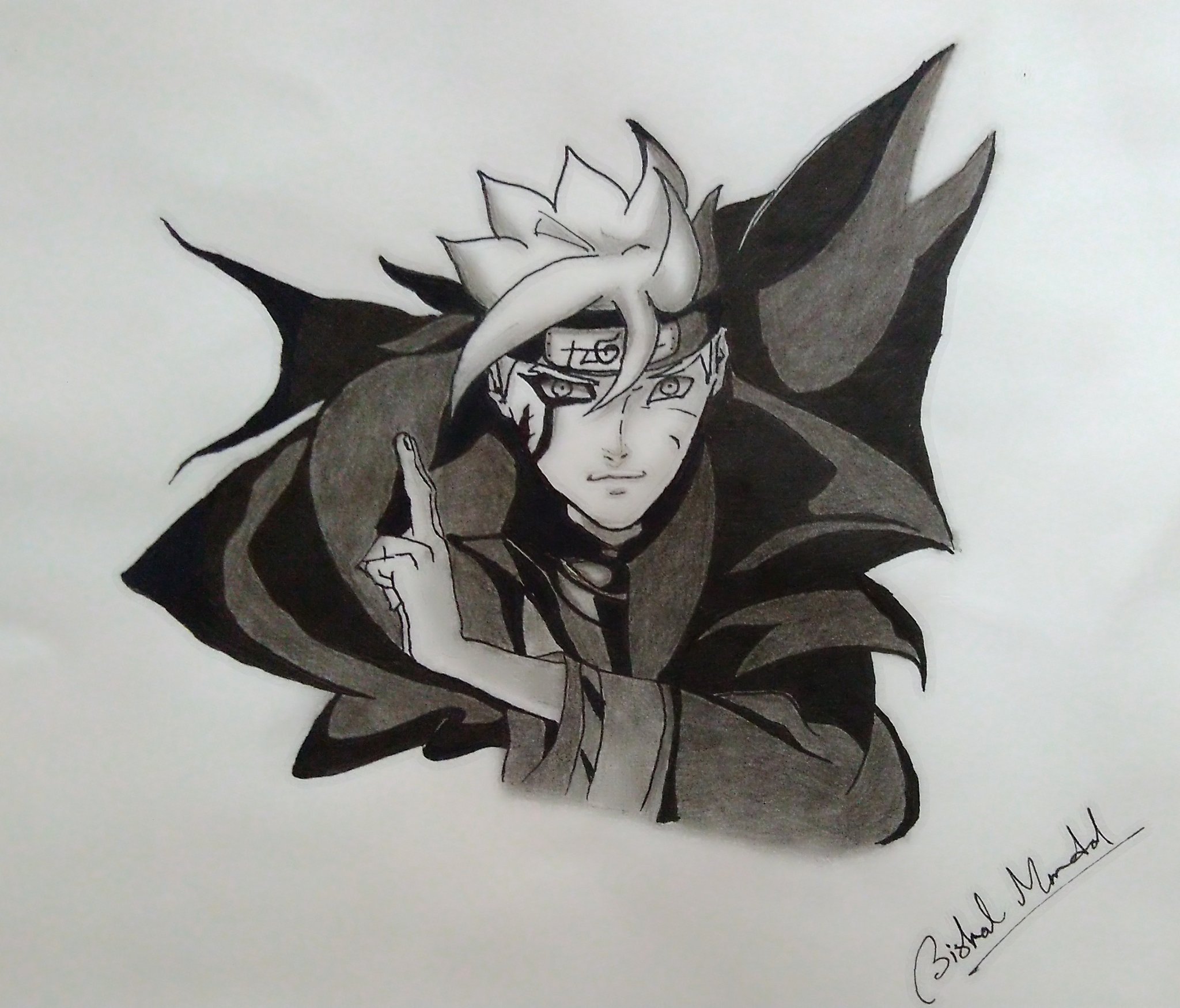 Download Naruto Anime Character Kakashi Sketch Pictures  Wallpaperscom