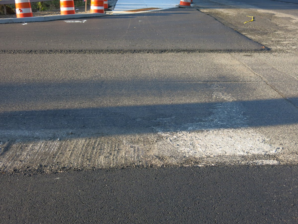 BikeTarrytown's tweet photo. There are still #ADAFails, though. One is by the entrance to the parking lot at North State St. The one pictured, below, is while crossing the Taconic State Parkway ramp at Somerstown Rd. https://t.co/i5wWnuu2g8