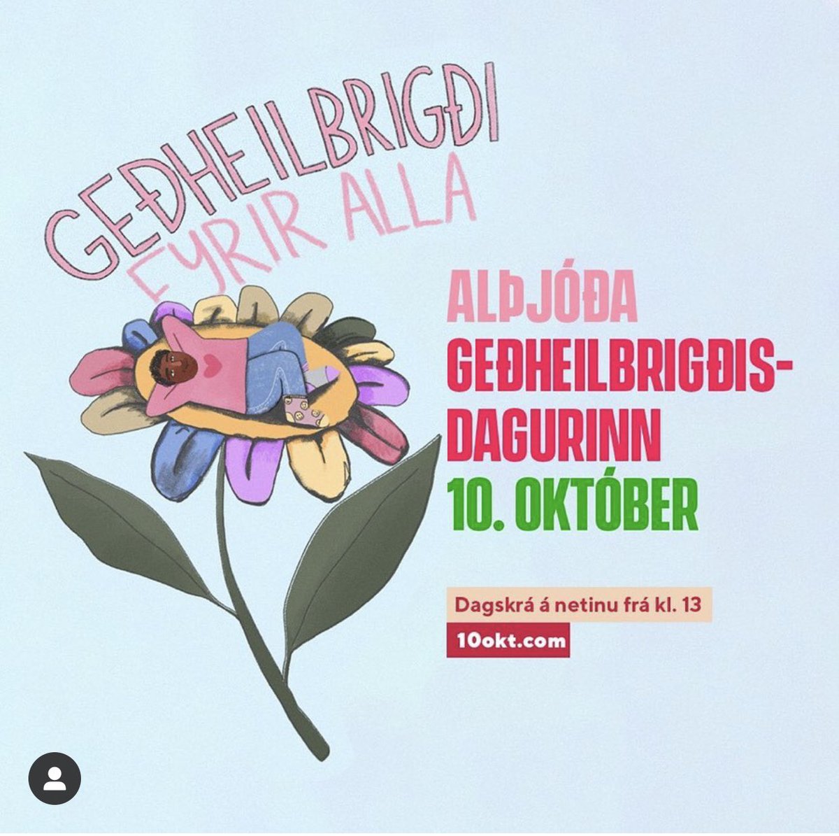 Í dag er #WorldMentalHealthDay og við fögnum því með því að tvíta um geðheilbrigðisþjónustuna á Íslandi, hvað er gott og hvað mætti gera betur?💚✌🏻#égerekkitabú