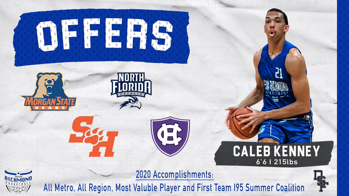 TeamRichmondVA's tweet photo. Caleb Kenney is now up to four division 1 offers! On top of all of the Douglas Freeman HS senior’s on court accolades is also an above 4.0 gpa. #WeAreTR https://t.co/l3yVMdYac3
