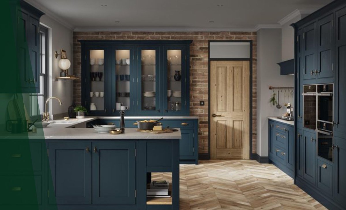 Who could resist spending time in this contemporary kitchen retreat? With its dark blue shades and contrasting wooden furnishings, this modern kitchen space is serious goals 💯

When looking for a new house, how important is the kitchen to you? Let us know.
