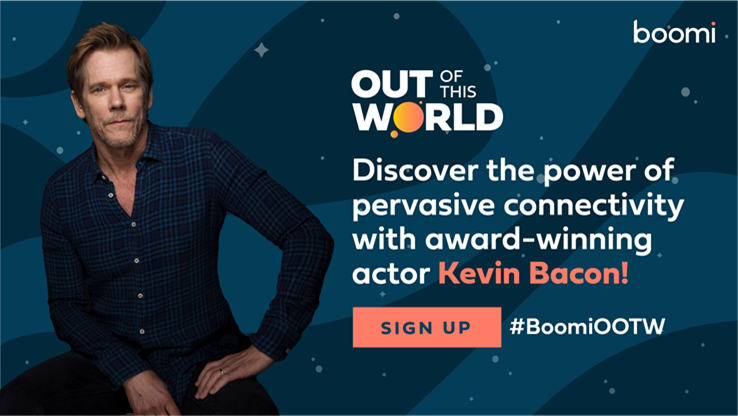 boomi's tweet photo. What is pervasive connectivity? 🤔 Find out from @kevinbacon in episode 3 of #BoomiOOTW launching October 13!
https://t.co/ZspTAfZkox https://t.co/huwssrVFds