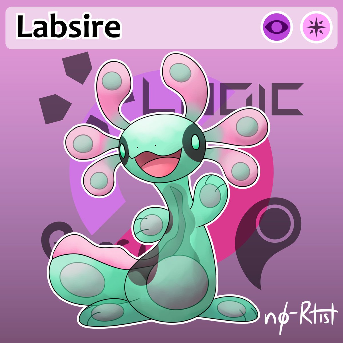 n0rtist's tweet photo. Labsire (Psychic/Fairy): Axolotls are currently endangered due to the invasive species and pollution in their habitat. Axolotls can reach adulthood without turning into salamanders.

#PokemonSwordShield #Pokemon #fakemon #ArtistOnTwitter #wooper #quagsire #axolotl #StemCells https://t.co/vHuhZRCchF