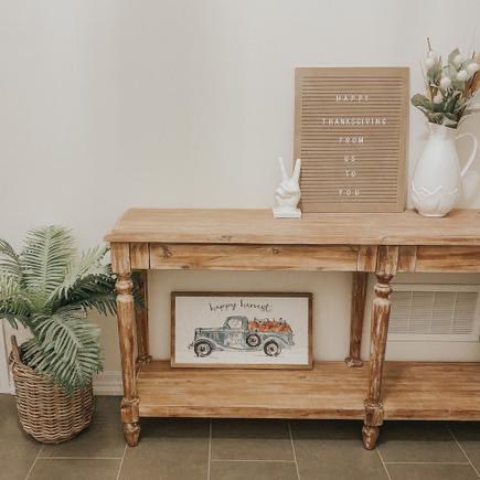 mlmliving's tweet photo. Thanksgiving themed decor, peace sign fern tree, wicker basket, letter board sign, harvest
Follow me in the @LIKEtoKNOW.it shopping app to shop this post and get my exclusive app-only content!
#liketkit #LTKFall #LTKhome
@liketoknow.it
https://t.co/vRjt7xcH4C https://t.co/DoqauFmfN8