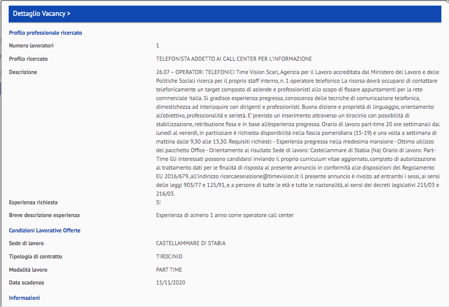 MicheTiraboschi's tweet photo. Io ci provo a credere che molto dipende dal soggetto ospitante e spesso è così. Ma quando vengono validati da Regioni e operatori autorizzati annunci come questi (operatore telefonico o perito con esperienza pregressa, banconista) c'è poco da fare. Questi non sono stage https://t.co/4b06cv7ksd