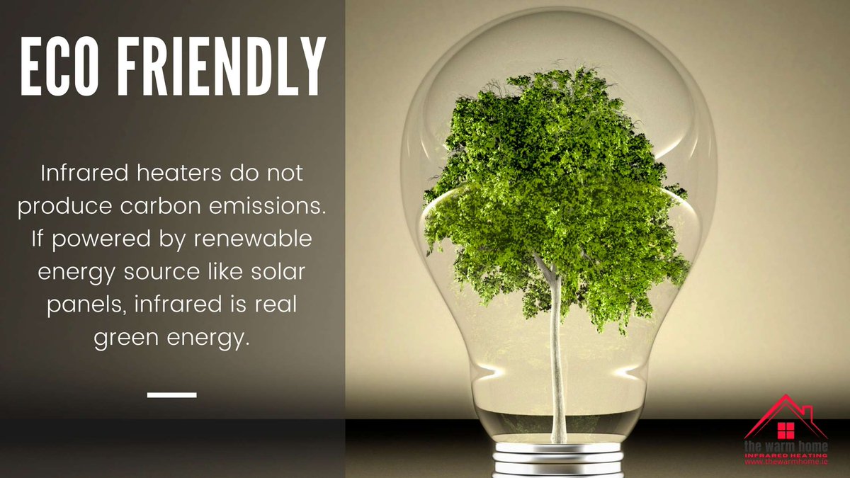 TheWarmHomeHeat's tweet photo. ECO-FRIENDLY
Infrared heaters do not produce carbon emissions. If powered by renewable energy source like solar panels, infrared is real green energy!
#infrared #infraredheating #infraredheater #electricheating  #heat #cheapheating #greenenergy #ecoheating
https://t.co/GgswgV42mP https://t.co/SYpmuKH8tC