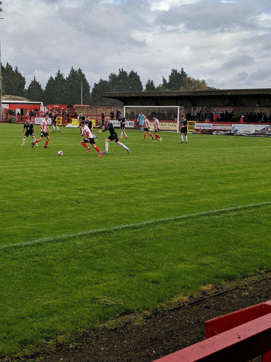 Witton v Scarborough - sadly the highest league with fans #NonLeagueDay #bringbackfans