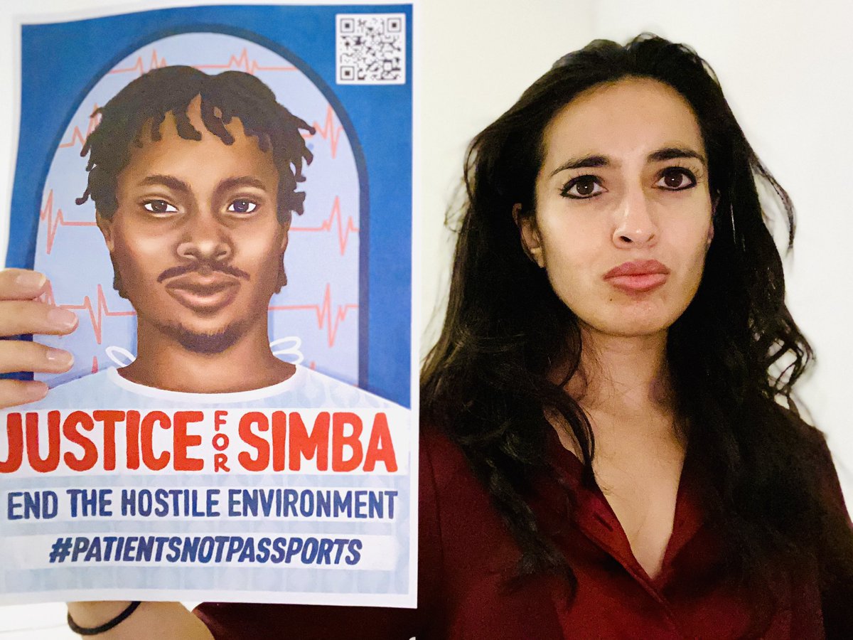 migrantsorg's tweet photo. Thank you to everyone sharing these powerful images so far. ✊🏽

Let’s flood towns, cities &amp; social media with our solidarity with Simba, and all those facing the Hostile Environment. ✊🏽

#JusticeForSimba #PatientsNotPassports #SolidarityKnowsNoBorders https://t.co/gke3W9BZkR