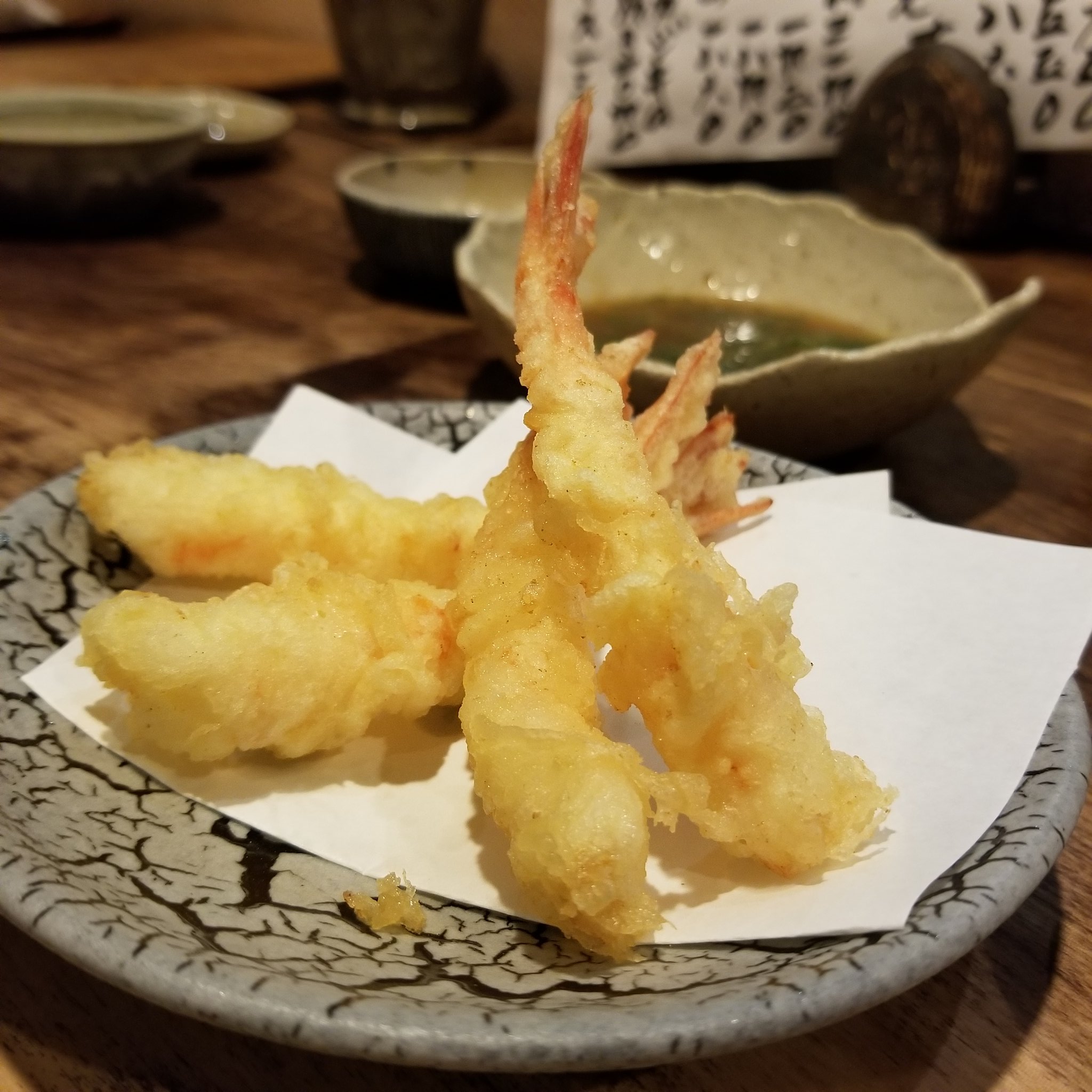 海と日本プロジェクトin大阪 甘エビの天ぷら えびの殻を出汁にして作った天つゆ だそうです うまい 甘エビ えび エビ 天ぷら 和食 日本 海 Japan T Co Rjaqt8etut Twitter