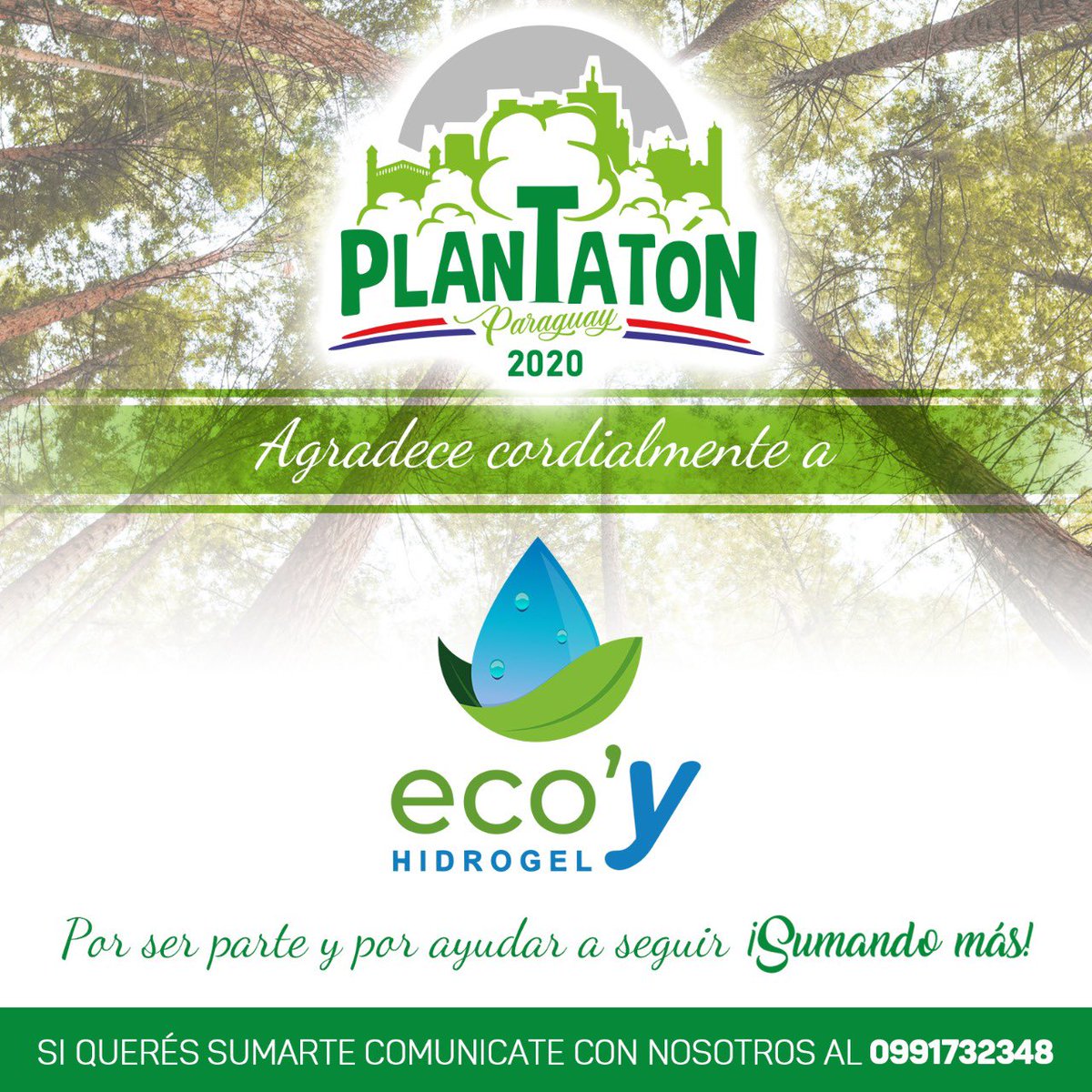 josealvarengab's tweet photo. Esta empresa donó hidrogel para todos los árboles de la costanera que estaremos plantando este 24/10
🌱 de esta manera tendrán más humedad de forma constante para sobrevivir al calor. ✅
🙌🏻emprendedores auspiciando en pandemia, demos todos un RT! https://t.co/YUNDgPKg9R https://t.co/g1bBXVE0At
