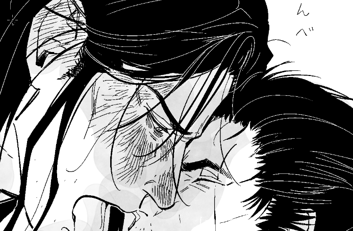 [作業進捗] 現パロ弦狼 よっぱらいにおそわれる1秒前ってかんじのコマ予定 
 https://t.co/DOF6NTurCg 