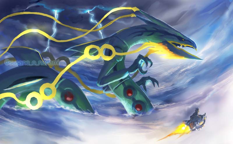 すさノお イラストとゲームとポケモン 在 Twitter 上 メガレックウザ Rayquaza T Co Ozjohm4u7h Twitter