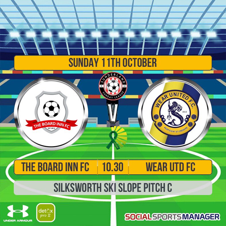 Sunday we are back in action trying to get our first points this season after 2 terrible results in the league so far. Wear Utd are the visitors this weekend. Please no spectators as we all want football to continue so need to follow league guidance #UTBI