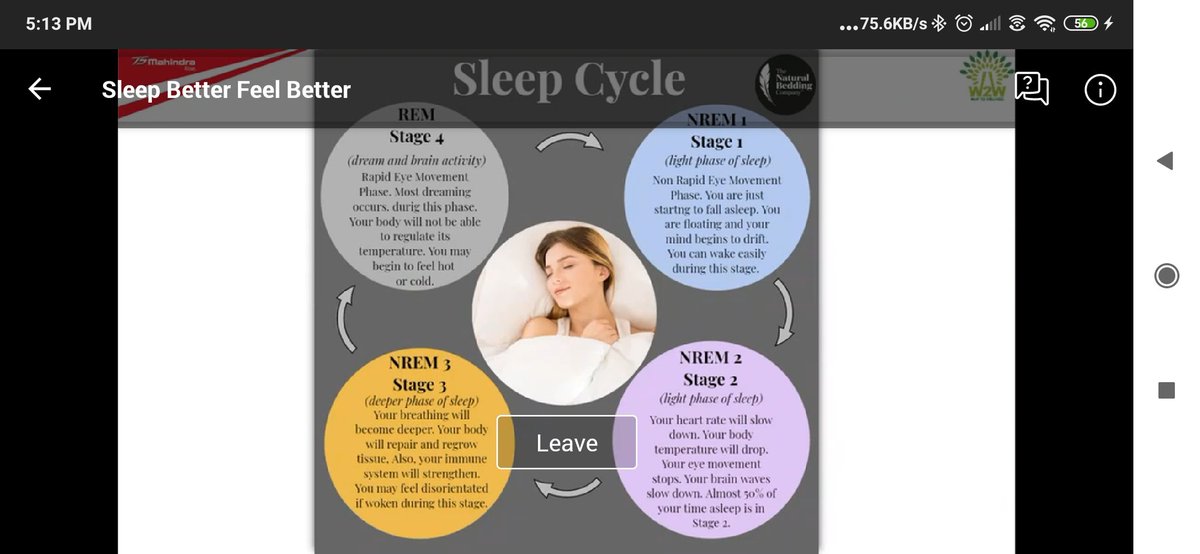 MahindraExp's tweet image. This #WorldMentalHealthDay our teams and family members virtually connected for an engaging session to understand the importance of sleep. Sleep cycles, good routines, symptoms of sleep deprivation and lifestyle changes needed for better sleep were insightful. #MahindraExperience
