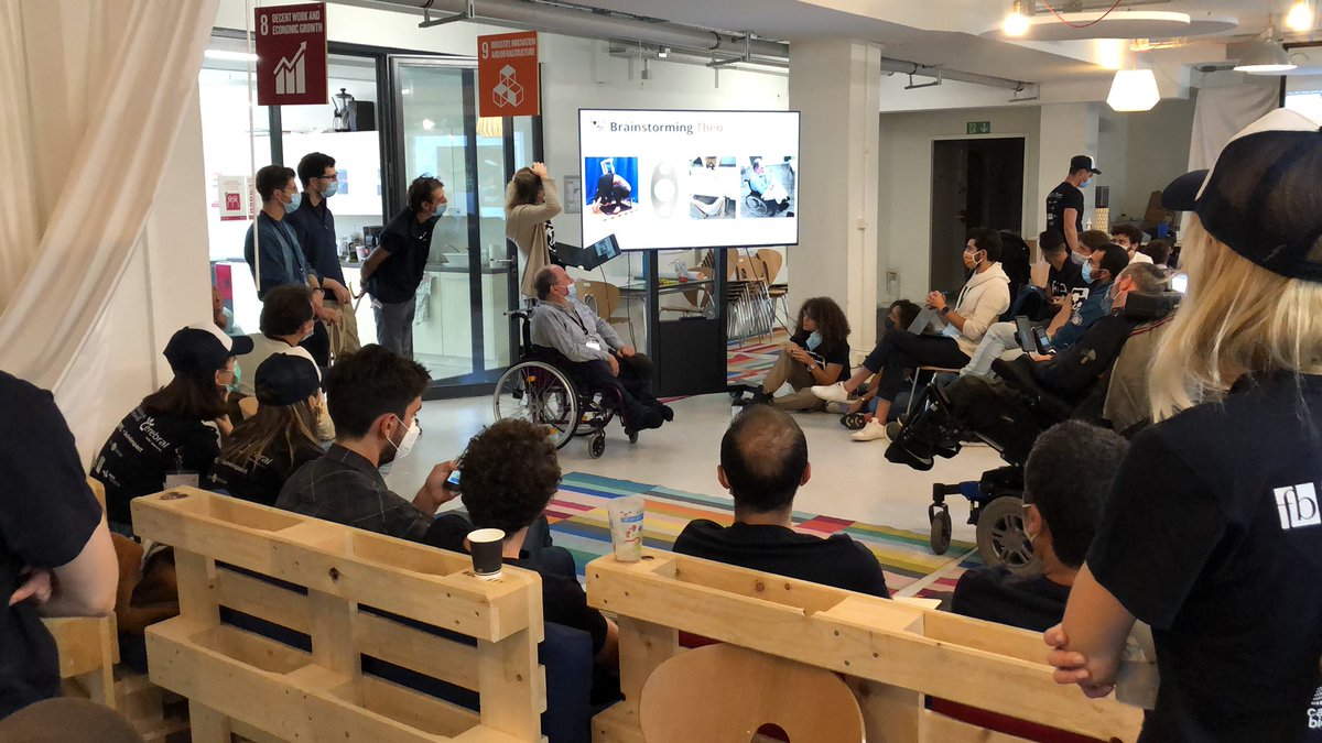 tmaillart's tweet image. The @HackaHealthGVA is a truly compassionate @opengeneva #hack taking care of 6 disabled people this year @sdgsolspace. Follow the live stream of the closing ceremony tomorrow 5pm on hackahealth.ch