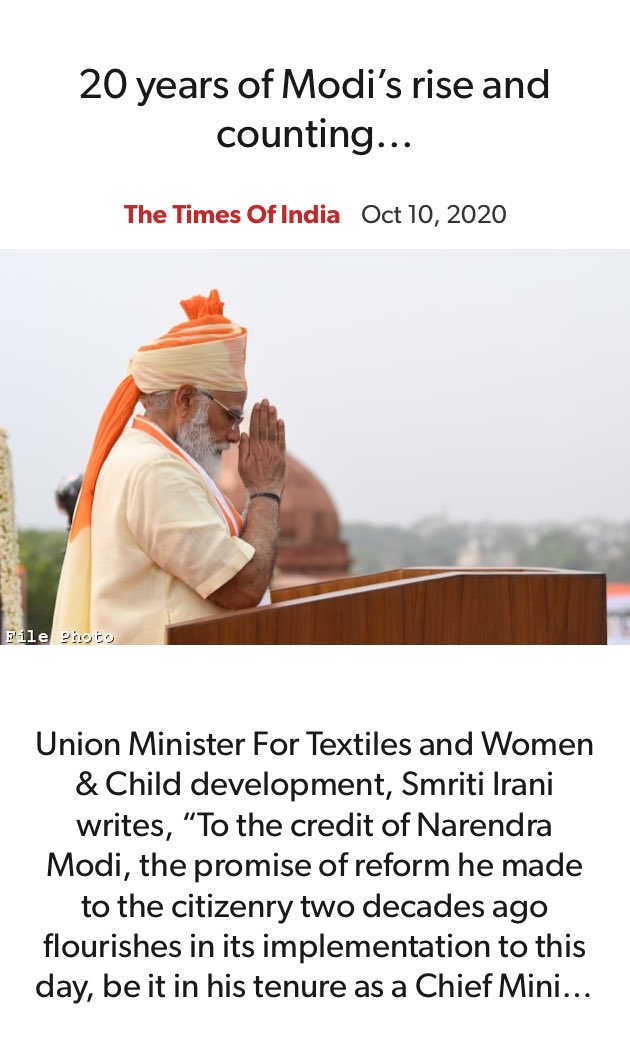 BhavikaGhoghari's tweet photo. 20 years of @narendramodi rise and counting...
via NaMo App #x10prsr https://t.co/O7SLpa8Hte