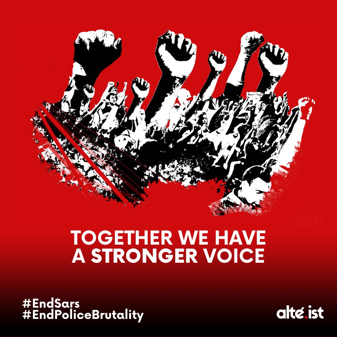 thealteist's tweet photo. Hold the fort, keep pushing!

#EndSARS
#EndPoliceBrutality 
#LetMyPeopleLive https://t.co/vmKWZDwaOx