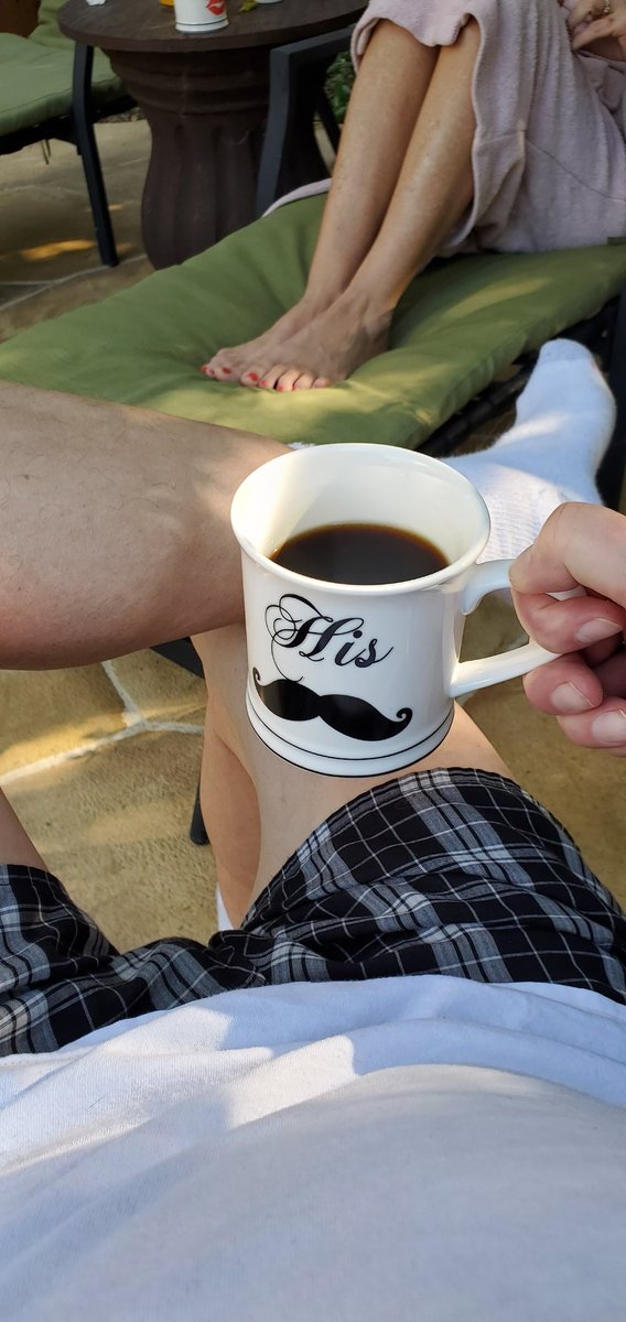 Actual footage of morning coffee with my wife.