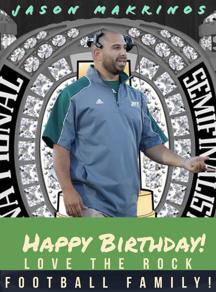 PSteel78's tweet photo. Happy Birthday to @SRURockFB Defensive Coaching Alum & current @FindlayOilers D Coordinator @CoachMakrinos 🎉🏈🎂 #HBD #RockD #RockDBs #Relentless #WorkNeverDone #Family https://t.co/ZJsV73AKMd