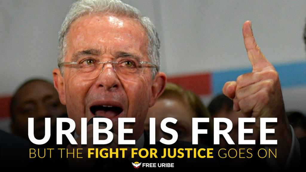 FreeUribe's tweet photo. #UribeIsFree #UribeLibre #UribeEnLibertad https://t.co/BnoS0ZJlNO
